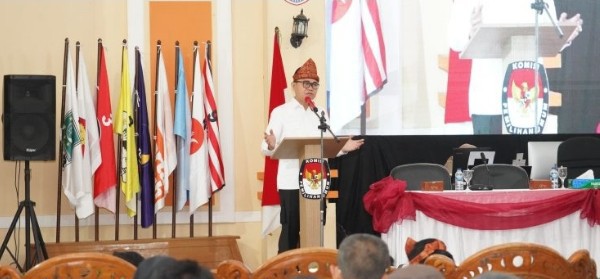 Hadiri Pembukaan Rapat Pleno Hasil Pemilu 2024, Ini Ungkapan Pj Bupati Banyuasin.