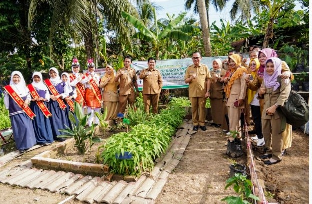 Launching Program Gertas di Sekolah,Pj Bupati Banyuasin Tekankan Tiga Hal.