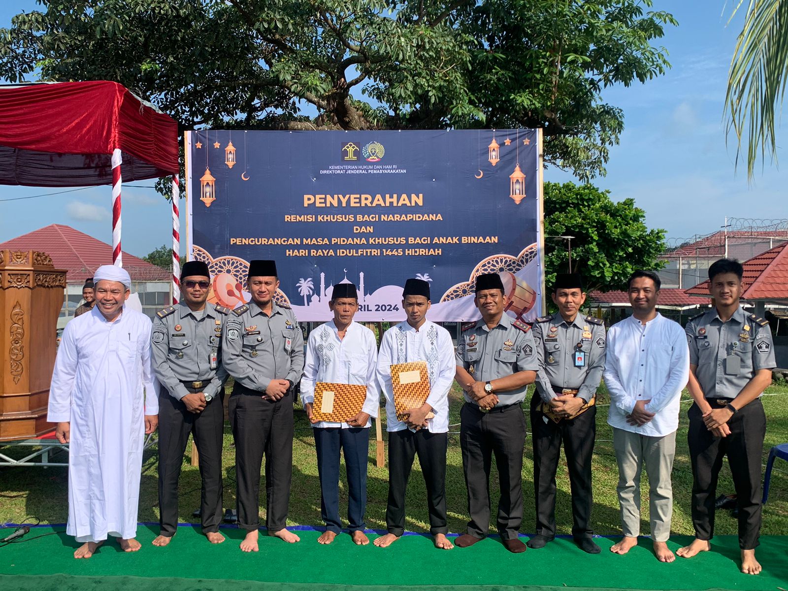 Berkah Idul Fitri 1445 H, 870 WBP Lapas Banyuasin Terima Remisi.