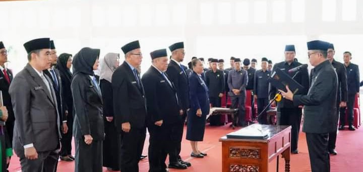 5 Pejabat Pimpinan Tinggi Pratama dan 10 Pejabat Fungsional Tertentu, Dilantik Pj Bupati Banyuasin.