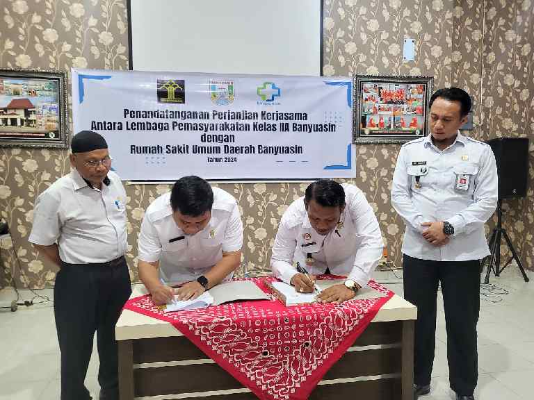 Meningkatkan Pelayanan Kesehatan, Lapas Kelas llA Banyuasin Kerjasama Dengan RSUD Banyuasin.