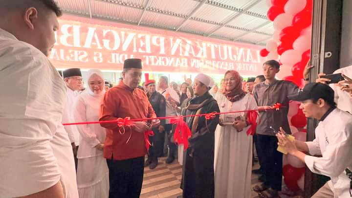 Ribuan Masyarakat Hadir Di Pengajian Akbar dan Peresmian Posko Pemenangan Askolani Sebagai Cabup Banyuasin.