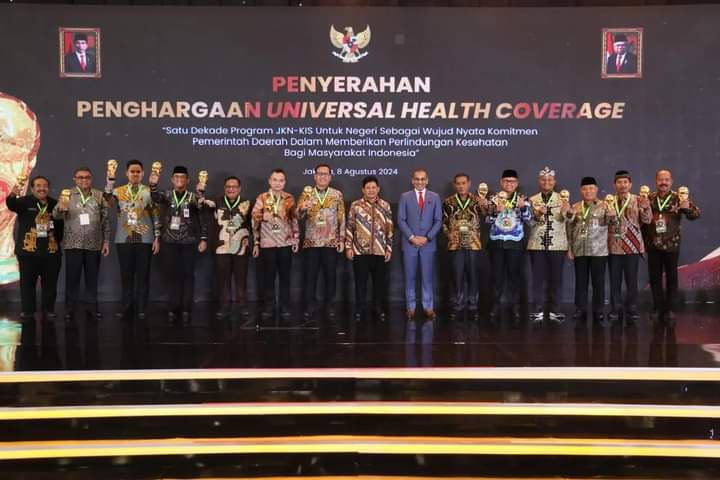 Captain 99,7 Persen, Pemkab Banyuasin Raih UHC Award 2024.