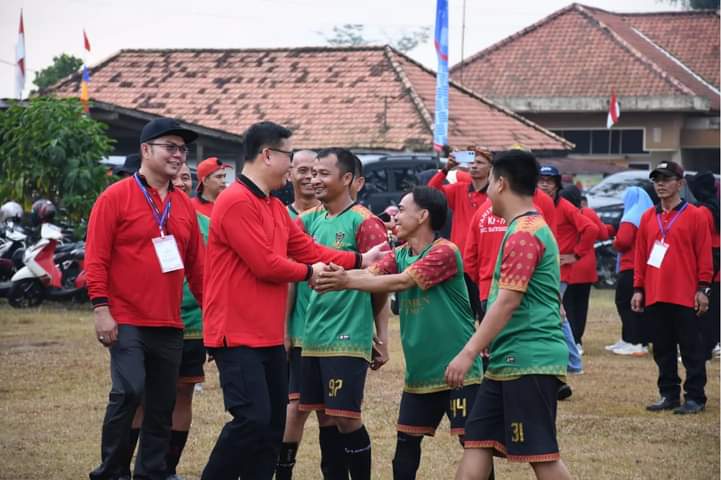 Pembukaan Tournament Sepakbola Kecamatan Banyuasin lll Dibuka Langsung Oleh Pj Bupati Banyuasin.