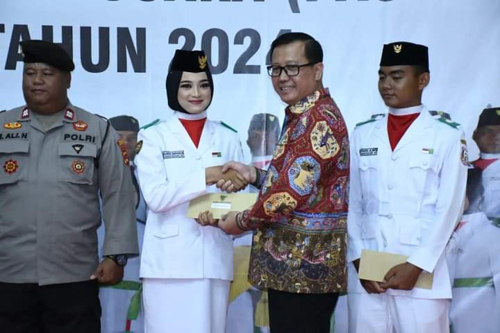 Setelah Sukses Mengibarkan Sang Sangka Merah Putih, Paskibraka Mendapatkan Jamuan Pj Bupati Banyuasin.