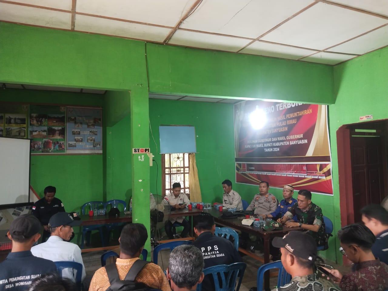 PPK Pulau Rimau Menggelar Rapat Pleno Terbuka Rekapitulasi DPHP Tingkat Kecamatan.