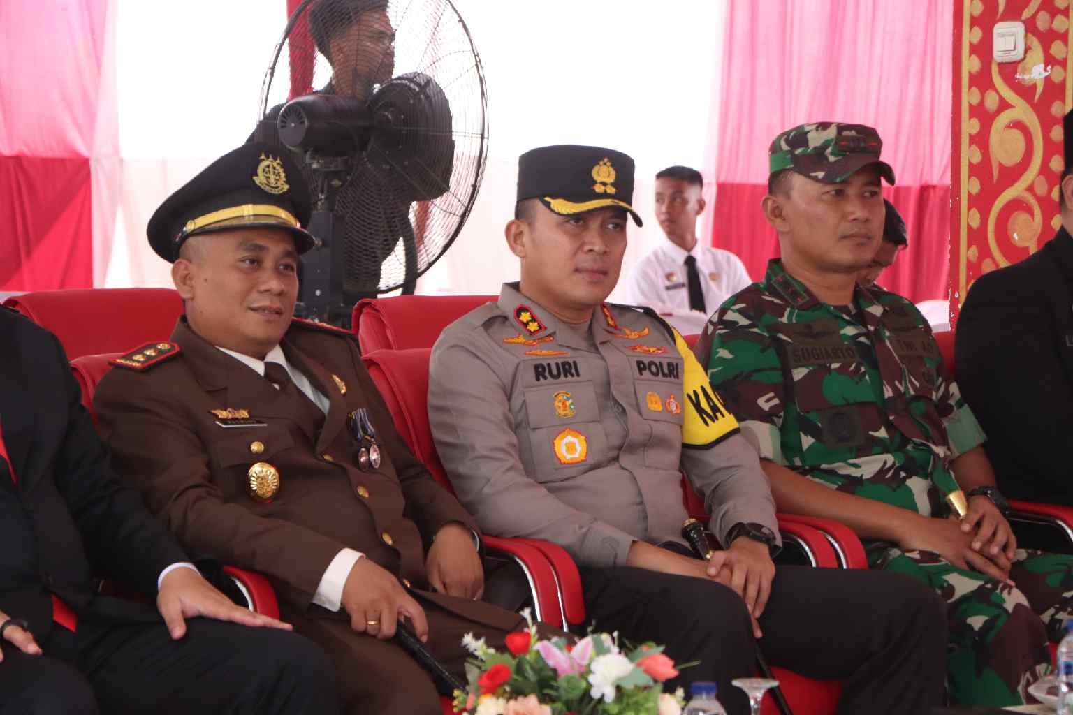 Kapolres Banyuasin Hadiri Upacara Pemberian Remisi WBP Lapas Kelas IIA Banyuasin.