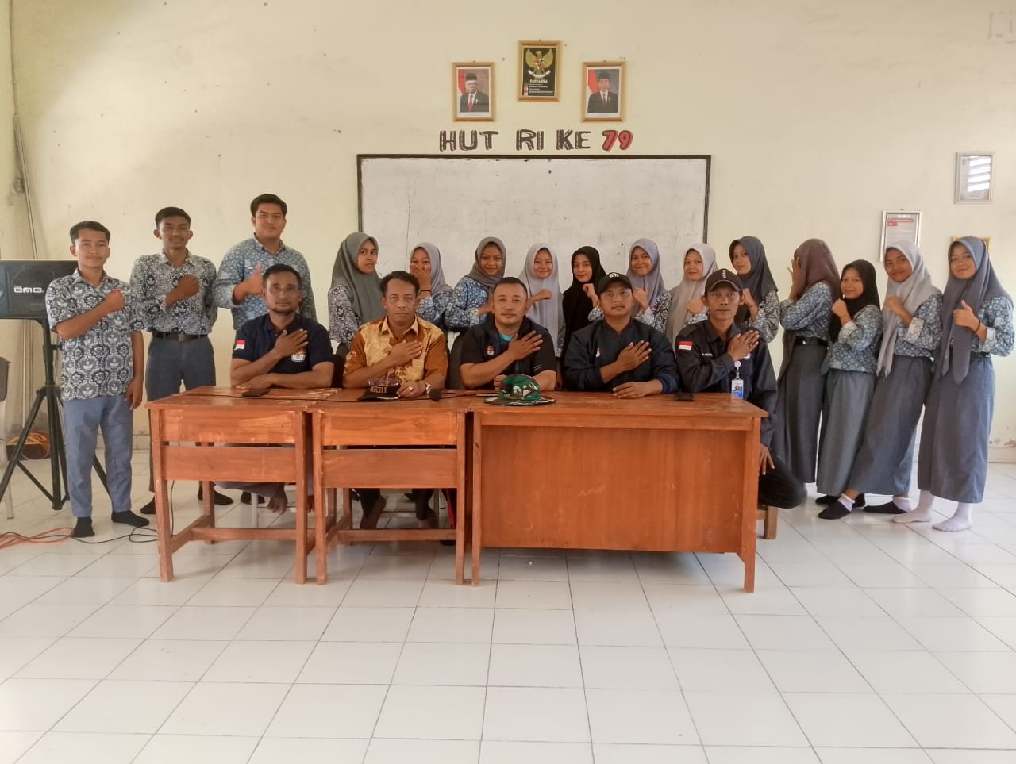 SMAN 2 Pulau Rimau Menjadi Sasaran Sosialisasi Pemilih Pemula.