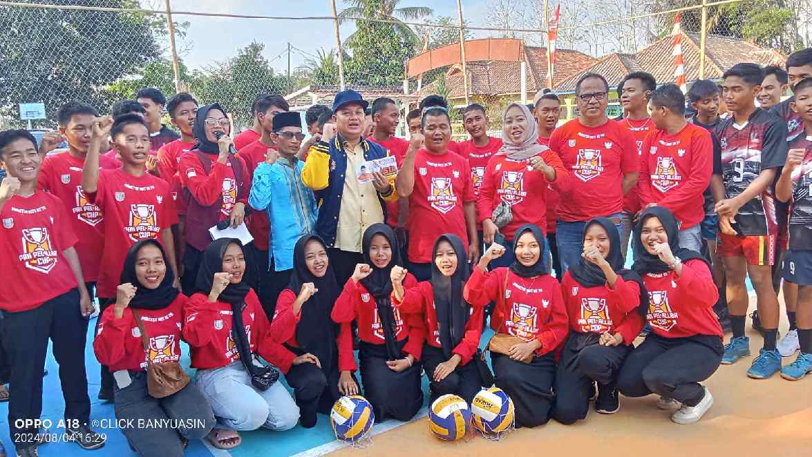 Memperingati HUT RI Ke 79 Dan Hari Jadi Ke 39 Tahun Desa Lubuk Lancang, Pemerintah Desa Menggelar Open Tournament Volleyball Allba Cup.