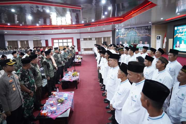 Pj Bupati Banyuasin Hadiri Pengukuhan Pengurus MUI Kelurahan/Desa dan Da’i Desa Binaan.
