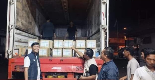 KPU Banyuasin Terima Logistik Pilkada 2024.