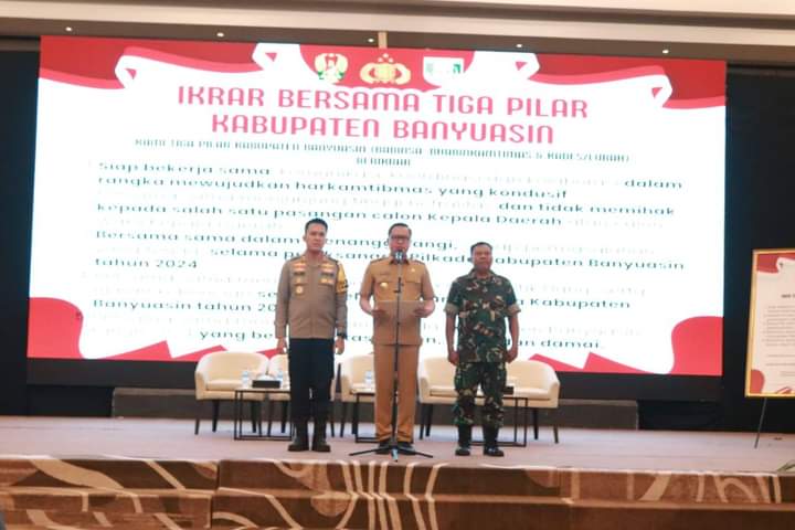 Dalam Rangka Pilkada 2024, Ikrar 3 Pilar Ciptakan Pilkada Kondusif Aman dan Sejuk.