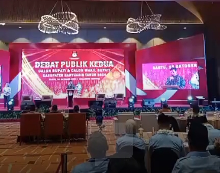 KPU Banyuasin Kembali Menggelar Debat Publik Paslon Bupati dan Wakil Bupati Banyuasin.