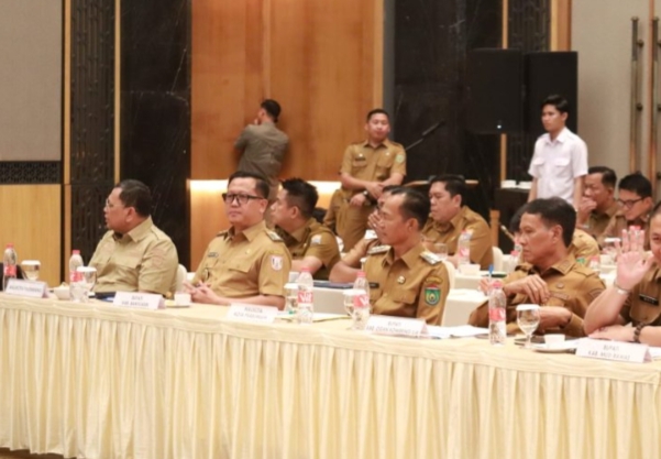 PJ Bupati Banyuasin Hadiri Rakor High Level Meeting dan Capacity TPID serta TP2DD.