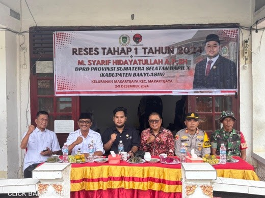 Anggota DPRD Sumsel Termuda M. Syarif Hidayatullah Askolani Putra Melaksanakan Reses Tahap Pertama.