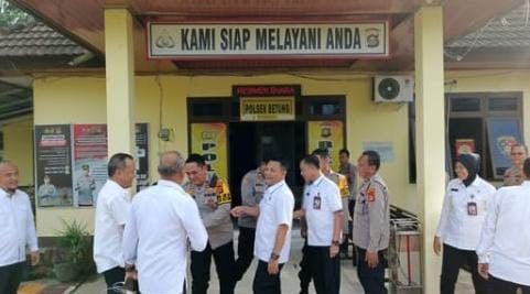 Tim Audit Itwasda Polda Sumsel Sambangi Polsek Betung.