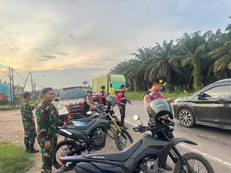 Antisipasi Pungli di Jalintim, TNI-POLRI Patroli Bersama.
