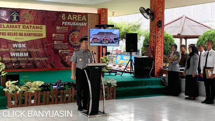 Perkuat Keamanan Jelang Nataru, Lapas Banyuasin Tambah Personel Pengamanan.