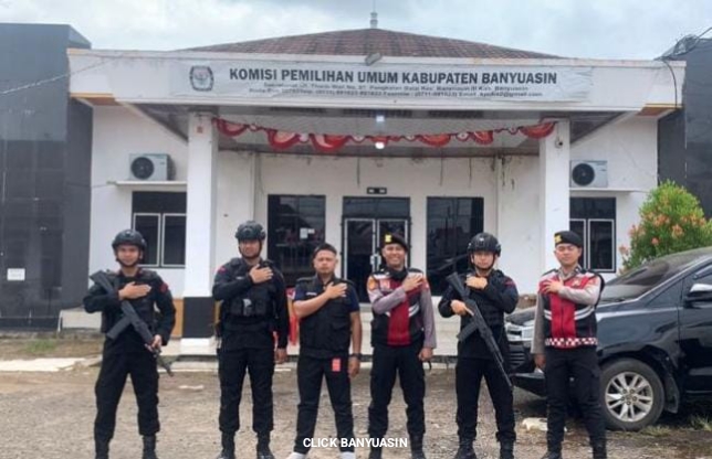 Pasca Pemungutan Suara Pilkada Banyuasin, Sat Samapta Polres Banyuasin Patroli Cipta Kondisi.