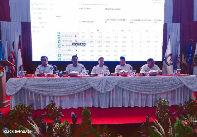 KPU Banyuasin Menggelar Rapat Pleno Terbuka Rekapitulasi Hasil Penghitungan Perolehan Suara Pilkada 2024.