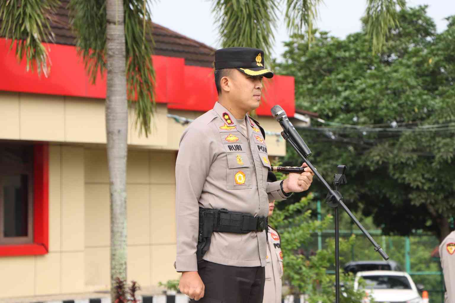 Polres Banyuasin Gelar Apel Pimpinan, Kapolres: “Polres dan Polsek adalah Rumah Kedua”
