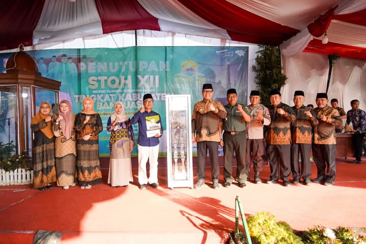 STQH ke-XII Kabupaten Banyuasin 2025 Resmi Ditutup, Kecamatan Rantau Bayur Raih Juara Umum