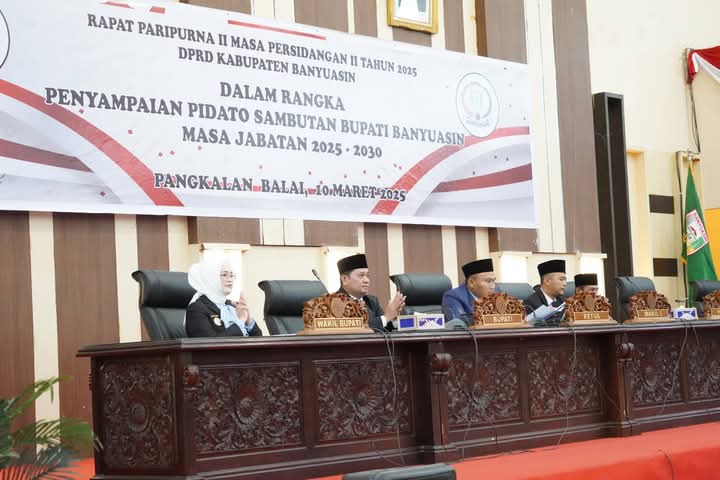 Paripurna DPRD Banyuasin: Bupati Paparkan Visi Pembangunan Lima Tahun ke Depan