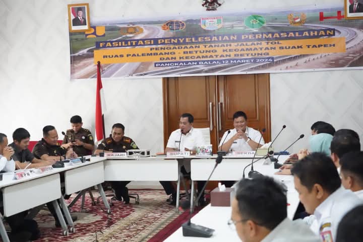 Bupati Askolani Fasilitasi Penyelesaian Pengadaan Tanah Jalan Tol Palembang-Betung