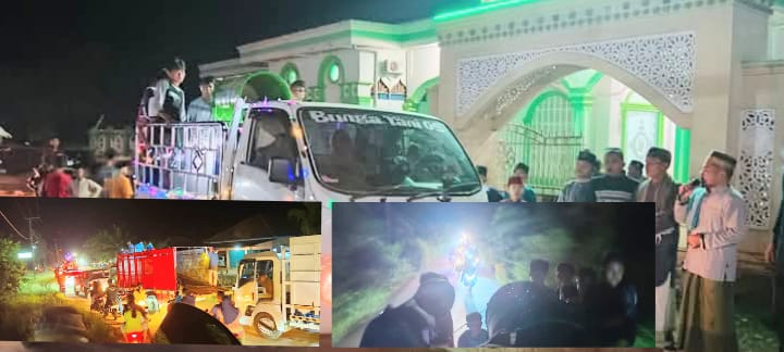 Takbir Keliling Meriahkan Suasana Idul Fitri di Desa Teluk Betung