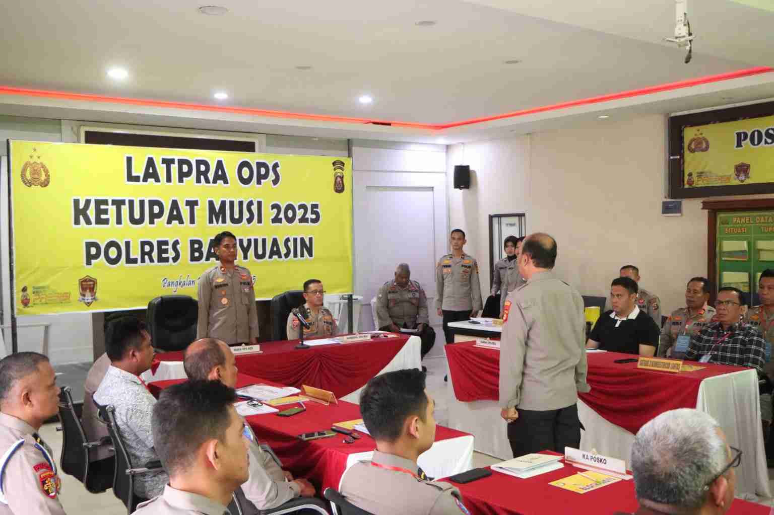 Polres Banyuasin Gelar Latpra Ops Ketupat Musi 2025, Fokus Pengamanan Mudik Lebaran