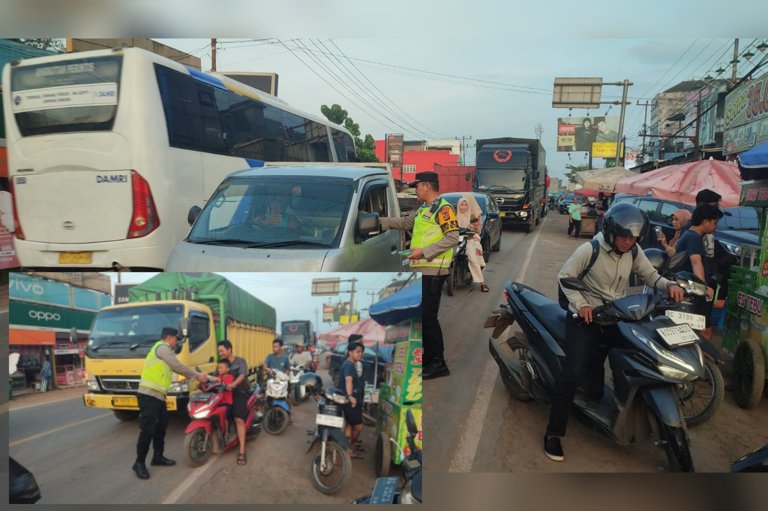 Aksi Sosial Polsek Betung: Berbagi Takjil dan Imbauan Keselamatan Mudik
