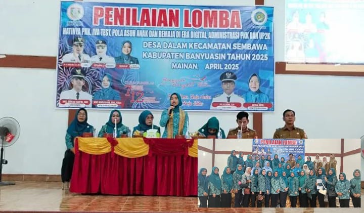 TP PKK Banyuasin Lakukan Penilaian 10 Program Pokok PKK di Kecamatan Sembawa