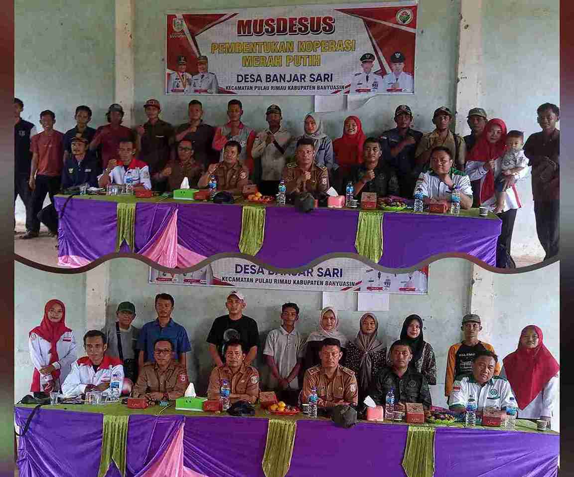 Desa Banjarsari Gelar Musdesus Pembentukan Koperasi Merah Putih, Ini yang Disampaikan Kades Suhaimi
