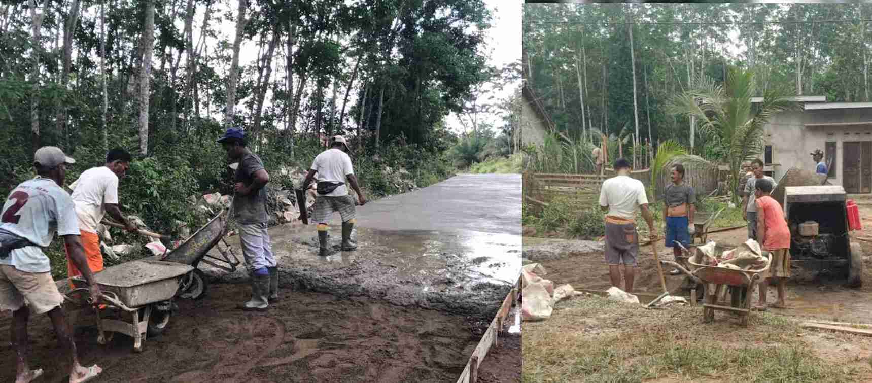 Dana Desa Wujudkan Jalan Layak di Sukaraja Baru