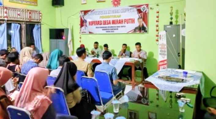 Pemdes Bengkuang dan BPD Bentuk Kopdes Merah Putih