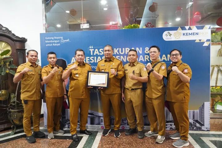 Hapernas, Pemkab Banyuasin Sabet Penghargaan Dari Kementerian PKP RI