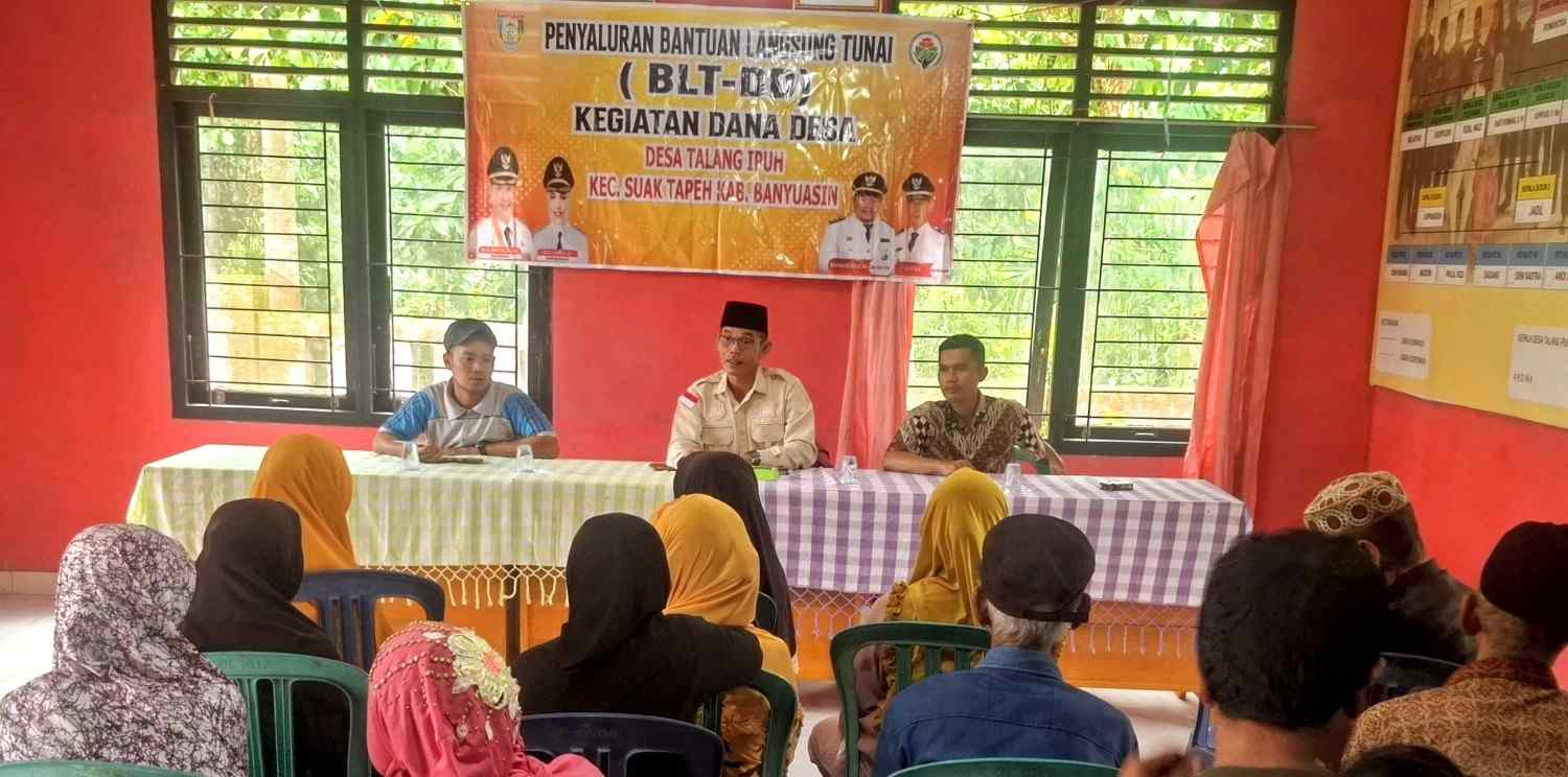 27 KPM Terima Program BLT DD Terakhir di Desa Talang Ipuh